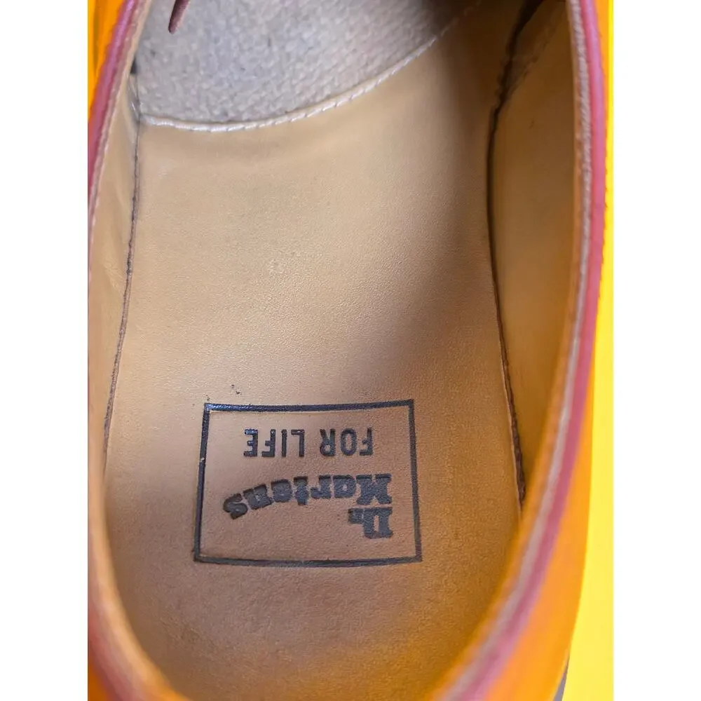 RARE Dr Martens 13377 For Life Oxfords Oxblood Burgundy Leather Men 9 Women 10
